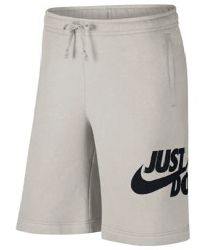 Shop Nike Men's Sportswear Just Do It Shorts In Light Bine