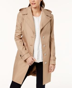 calvin klein belted water resistant trench coat