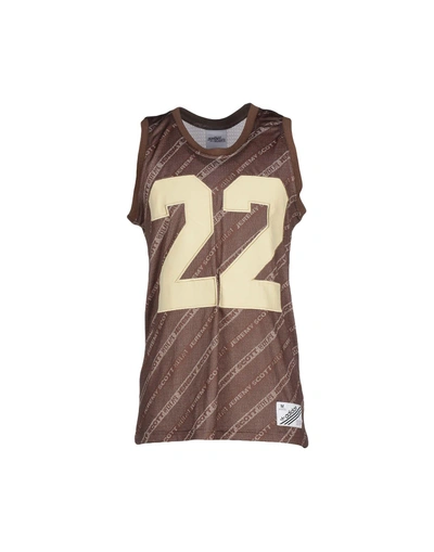 Shop Jeremy Scott T-shirts In Light Brown