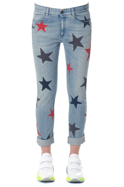 Shop Stella Mccartney Denim Skinny Stars Print Jeans