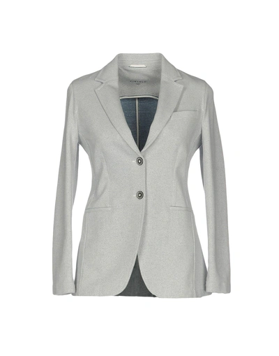 Shop Circolo Sartorial Jacket In Light Grey