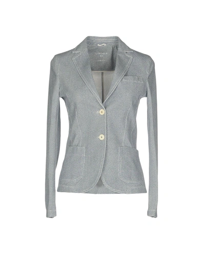 Shop Circolo 1901 Suit Jackets In Slate Blue