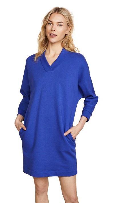 Shop Kenzo Sport Sweat Dress In French Blue