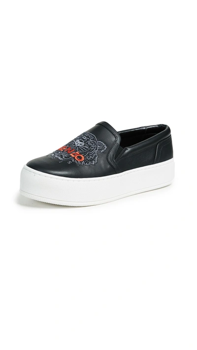Shop Kenzo New K-py Sneakers In Black