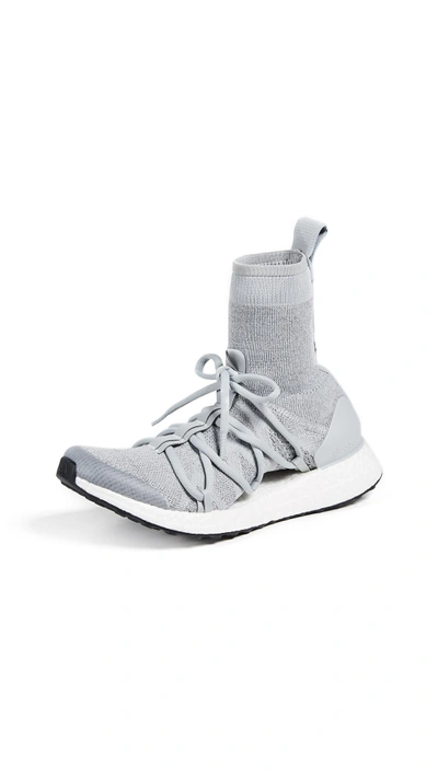 Shop Adidas By Stella Mccartney Ultraboost X Mid Sneakers In Stone/core White/eggshell Grey