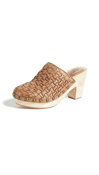 Shop Free People Adelaide Clogs In Taupe