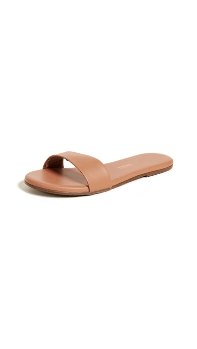 Shop Tkees Alex Slides In Terra Cotta