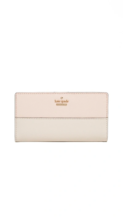 Shop Kate Spade Cameron Street Stacy Snap Wallet In Warm Vellum