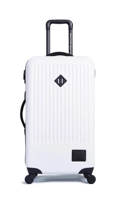 Shop Herschel Supply Co Trade Medium Suitcase In White