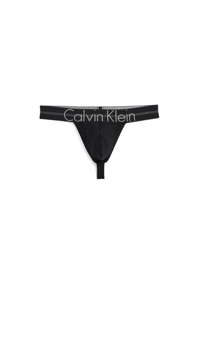 Calvin Klein Underwear Focused Fit Thong In Black | ModeSens