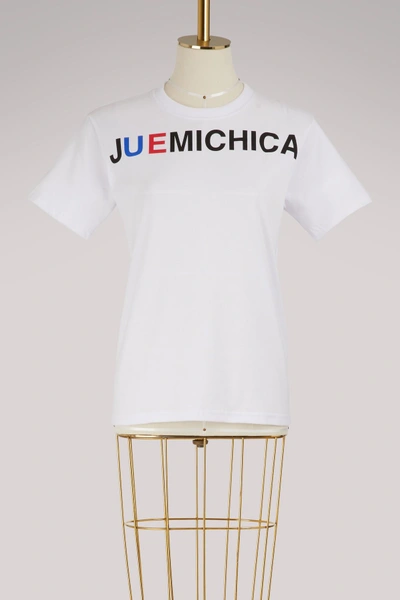 Shop Esteban Cortazar Juemichica T-shirt In White
