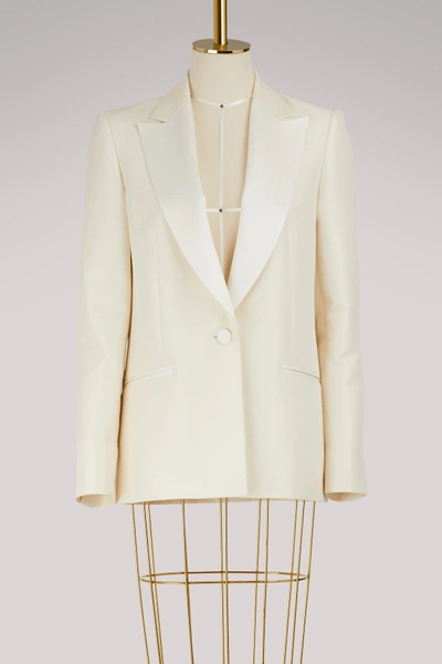 Shop Pallas Tuxedo Jacket In Ivoire