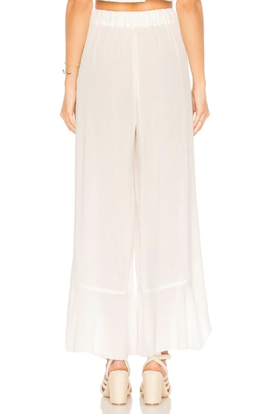 Shop Blue Life Ruffle Culotte In Ivory