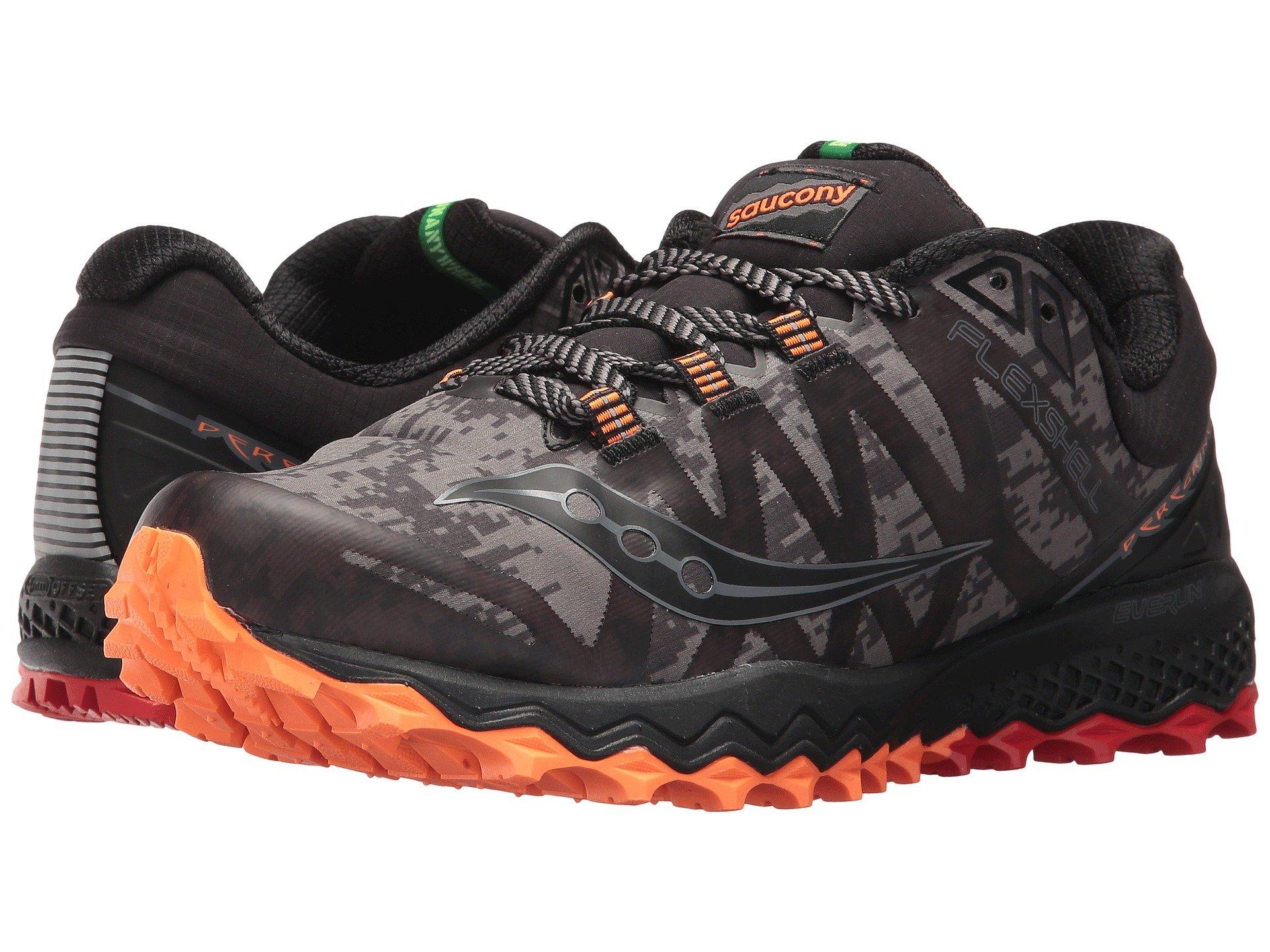 Saucony Peregrine 7 Runshield, Black/red | ModeSens