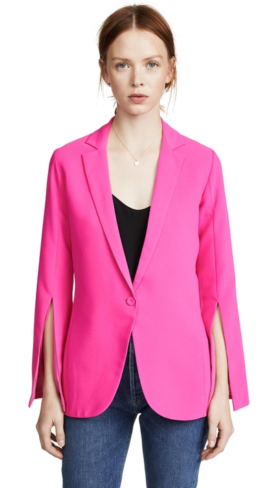 Shop Amanda Uprichard Nolita Blazer In Hot Pink