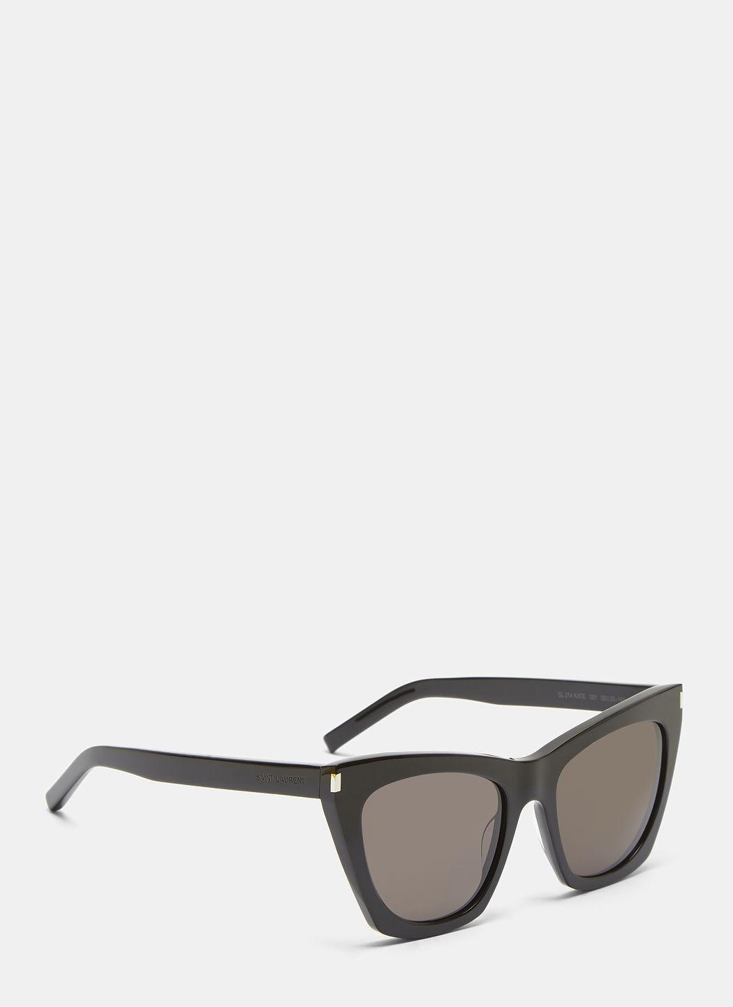 Saint Laurent 55mm New Wave 214 Kate Sunglasses In 001 Black | ModeSens