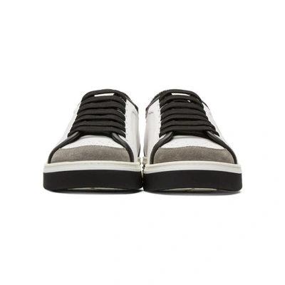 Shop Dolce & Gabbana Black & White Logo Sneakers