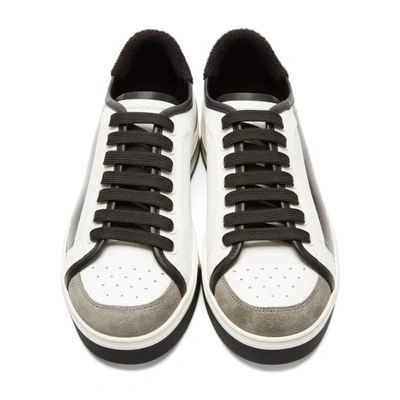 Shop Dolce & Gabbana Black & White Logo Sneakers