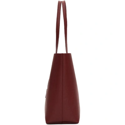 Shop Saint Laurent Burgundy East West Shopping Tote In 6219 Paliss