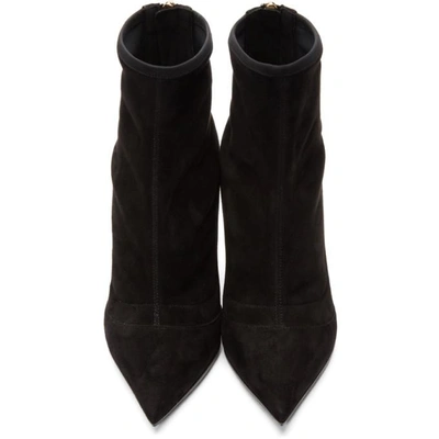 Shop Balmain Black Blair Ankle Boots In 176 Noir