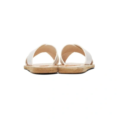 Shop Ancient Greek Sandals White Thais Sandals