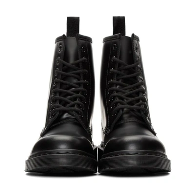 Dr. Martens Delphine Brogue Black Leather Lace Up Flat Ankle Boots - Black  | ModeSens
