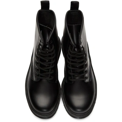 Dr. Martens Delphine Brogue Black Leather Lace Up Flat Ankle Boots - Black  | ModeSens