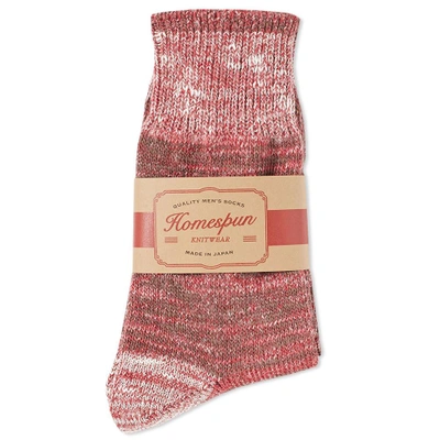 Shop Homespun Dustbowl Work Sock In Red