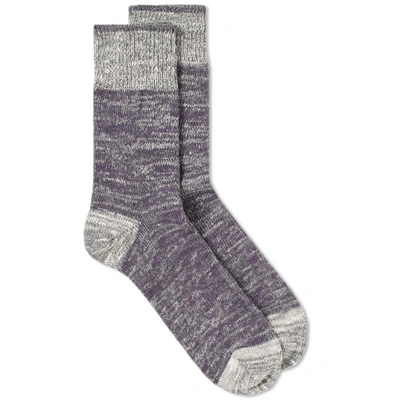 Shop Homespun Dustbowl Work Sock In Purple