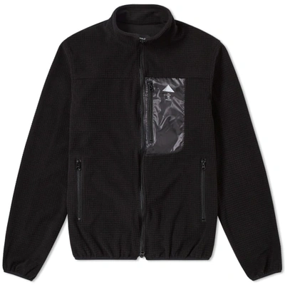 Shop Undercover Pyramid Fleece Jacket In Black