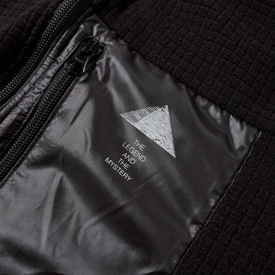 Shop Undercover Pyramid Fleece Jacket In Black
