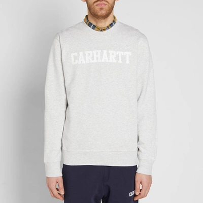 Shop Carhartt College Sweat In Grey