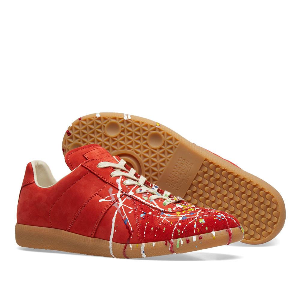 Maison Margiela 22 Painter Replica Sneaker In Red | ModeSens
