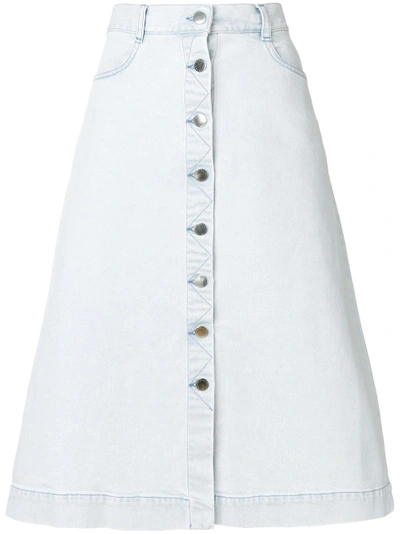 Shop Stella Mccartney Buttoned A-line Skirt