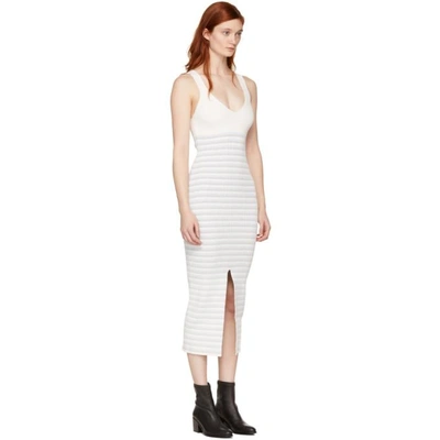 Shop Opening Ceremony White Striped Maxi Dress In 1100 Whitem