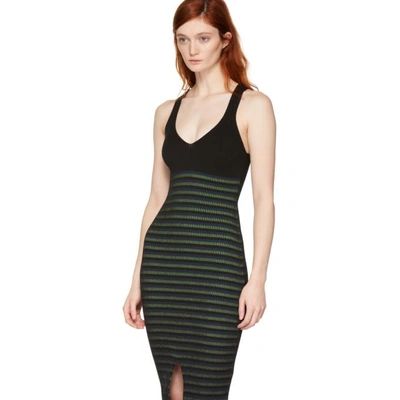 Shop Opening Ceremony Black Striped Maxi Dress In 0002 Blackm