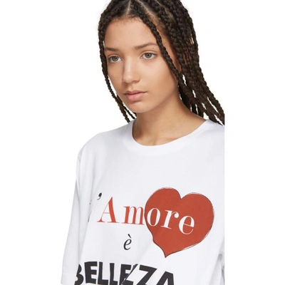 Shop Dolce & Gabbana Dolce And Gabbana White Lamore E Belezza T-shirt In Hwo83 White