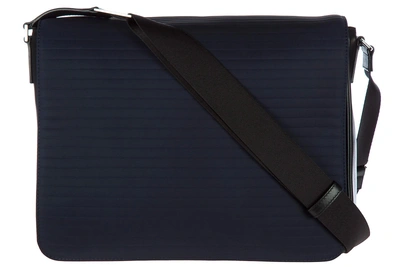 Shop Dior Men's Nylon Cross-body Messenger Shoulder Bag In Blue