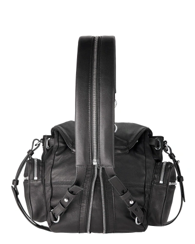 Shop Alexander Wang Marti Mini Leather Backpack In Black