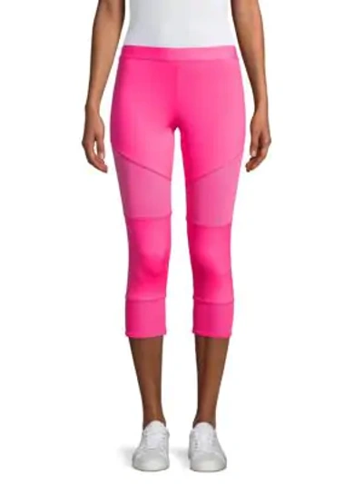 Shop Adidas By Stella Mccartney Performance Essential Tights In Solar Pink