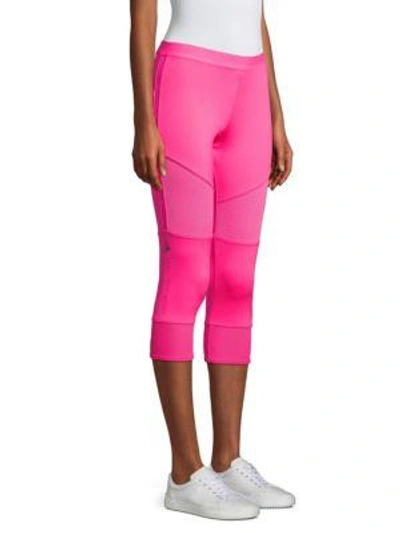 Shop Adidas By Stella Mccartney Performance Essential Tights In Solar Pink
