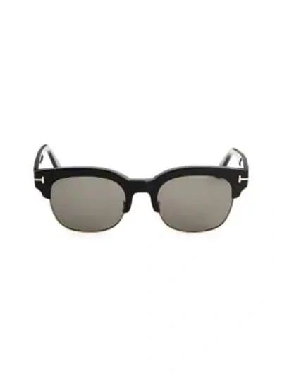 Shop Tom Ford Harry Tinted Sunglasses In Black