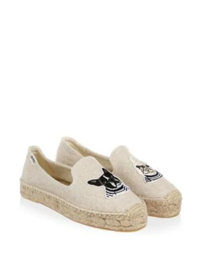Shop Soludos Teddy And Gigi Smoking Slippers In Sand
