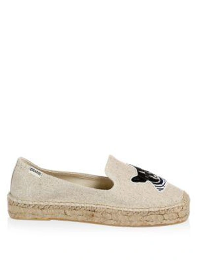Shop Soludos Teddy And Gigi Smoking Slippers In Sand