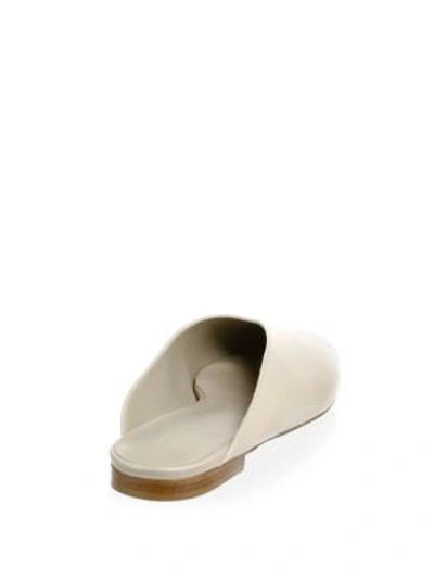 Shop Vince Levins Leather Slides In Black