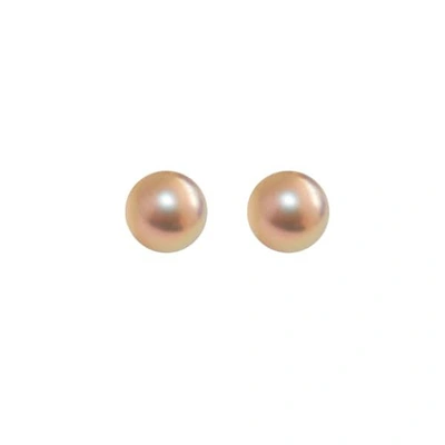 Ora Pearls Small Gold Pearl Stud Earrings Sterling Silver