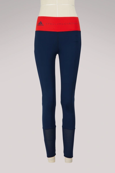 Shop Adidas By Stella Mccartney Ultimate Training Leggings In Collegiate Navy/dark Callistos07