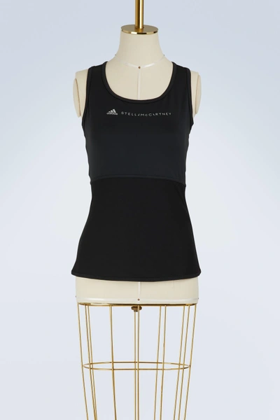 Shop Adidas By Stella Mccartney Performance Essentials Tank Top In Black