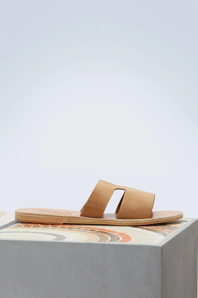 Shop Ancient Greek Sandals Apteros Sandals In Capuccino
