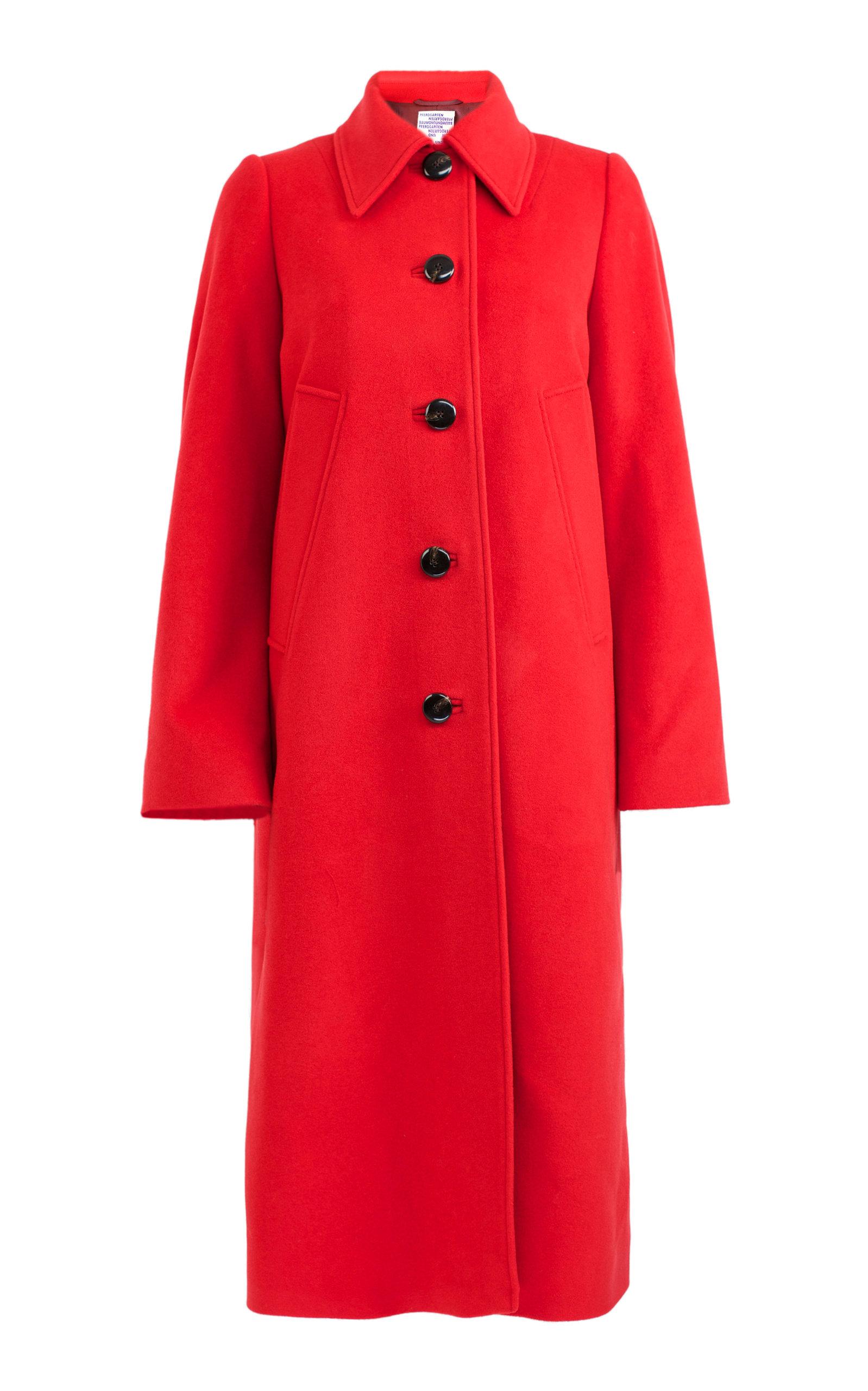 Baum Und Pferdgarten Dolores Midi Coat In Red | ModeSens